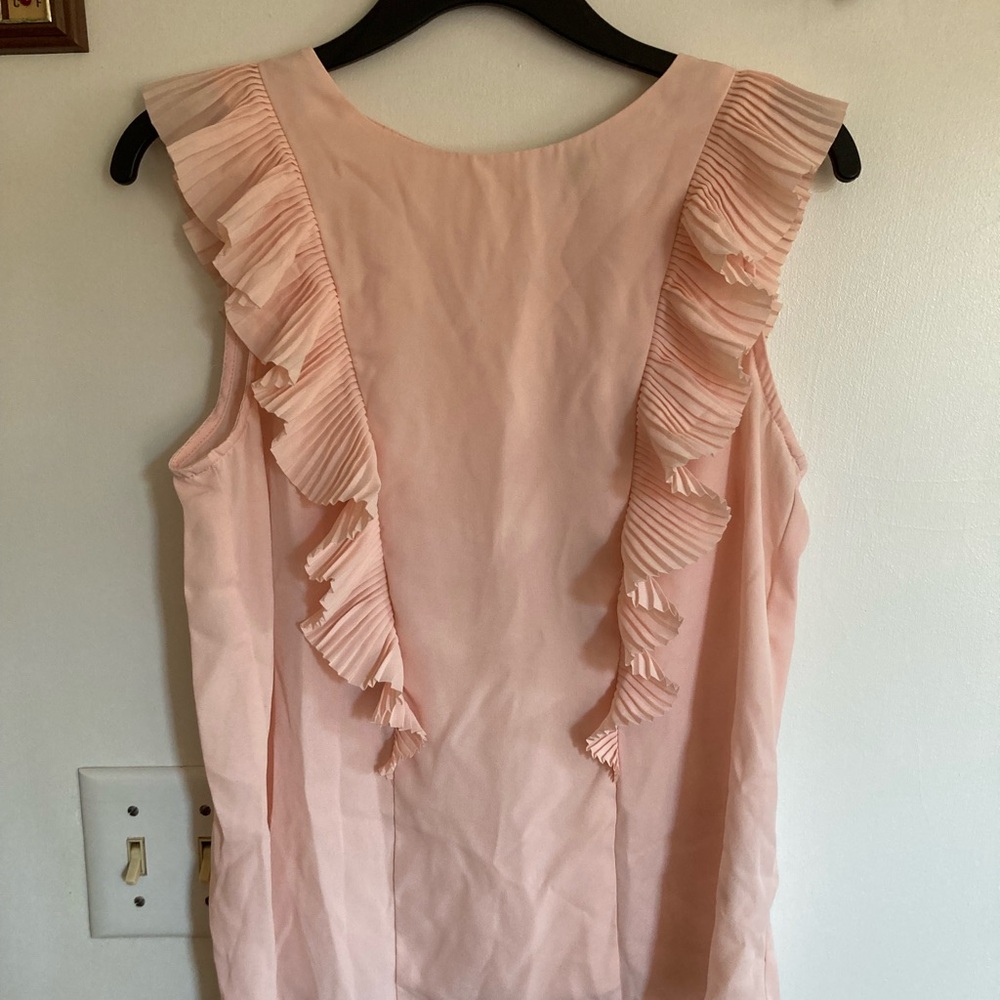 Elegant Pink Ruffle Top